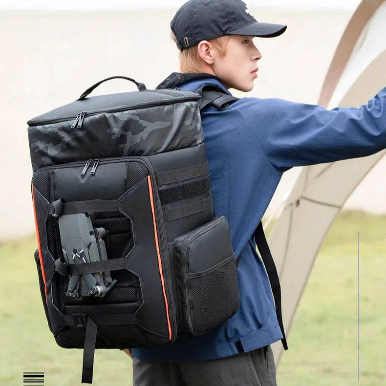 Drone Racing Vtx - กระเป๋าเป้สะพายหลังสำหรับโดรนแข่ง FPV ขนาด 33 ลิตร, กระเป๋ากล้องถ่ายภาพกันน้ำสำหรับเดินทางกลางแจ้ง,