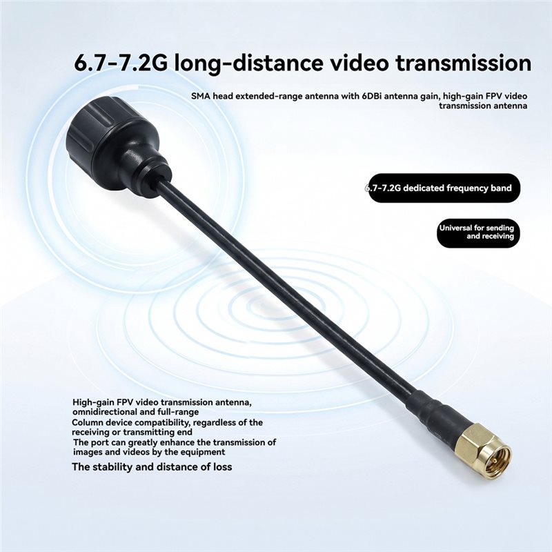 [ใหม่!A25P] เสาอากาศ SMA 6.7-7 - Drone Racing Antenna บทวิจารณ์และราคา