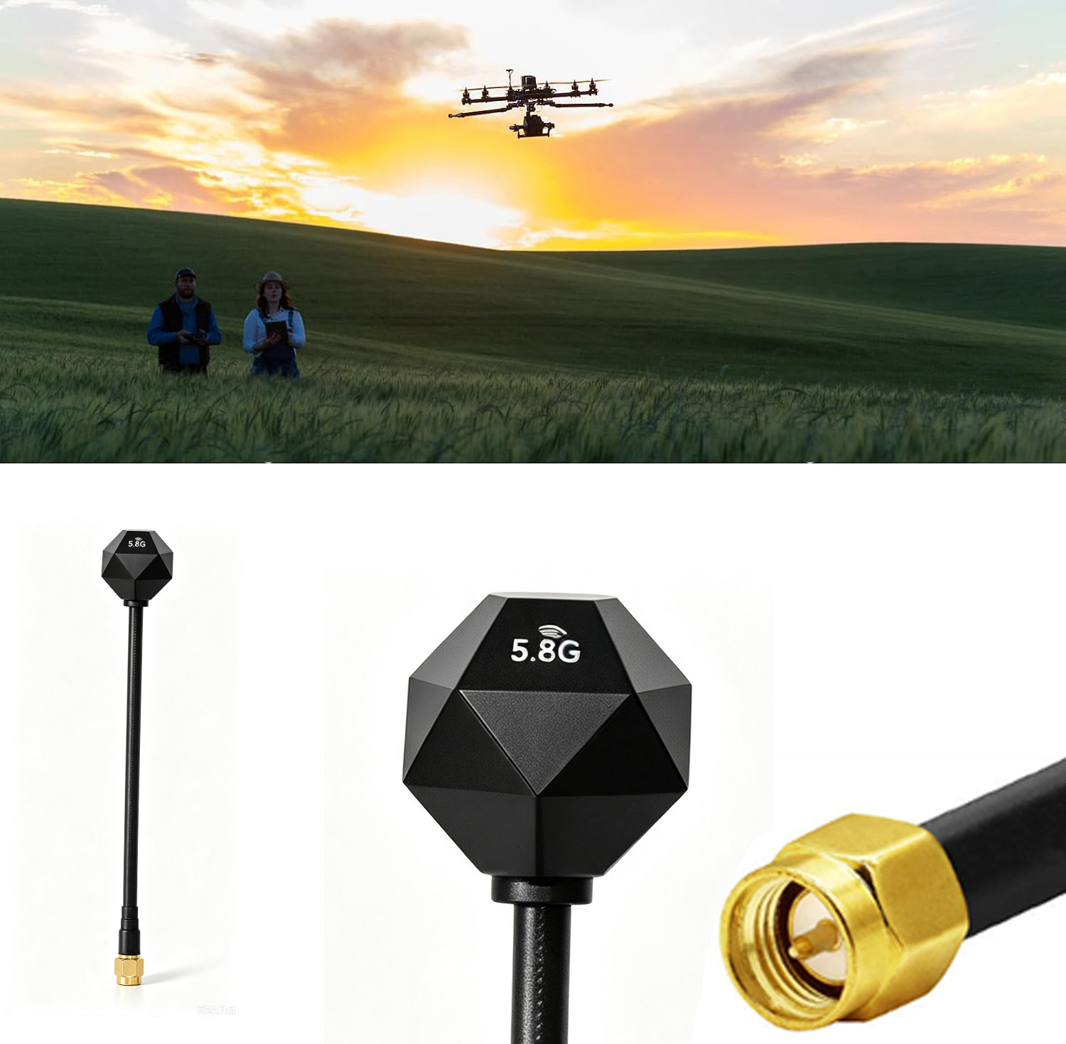 เสาอากาศ 5.8GHz 3.5dBi LHCP RP - Drone Racing Antenna บทวิจารณ์และราคา